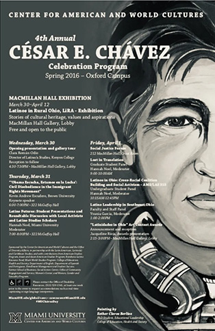 4th annual cesar e. chavez poster