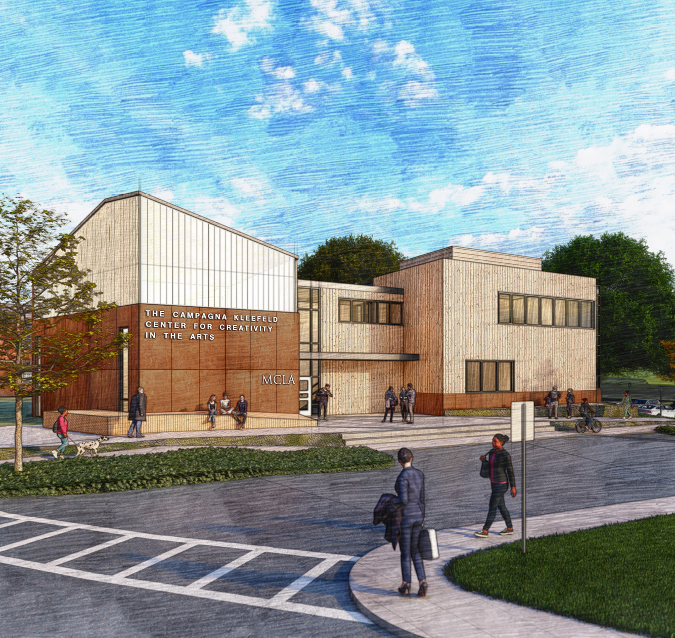 A rendering of the Kleefeld Center